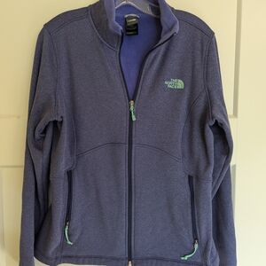 The North Face Purple Fleece Jacket Full-Zip. Size Large.